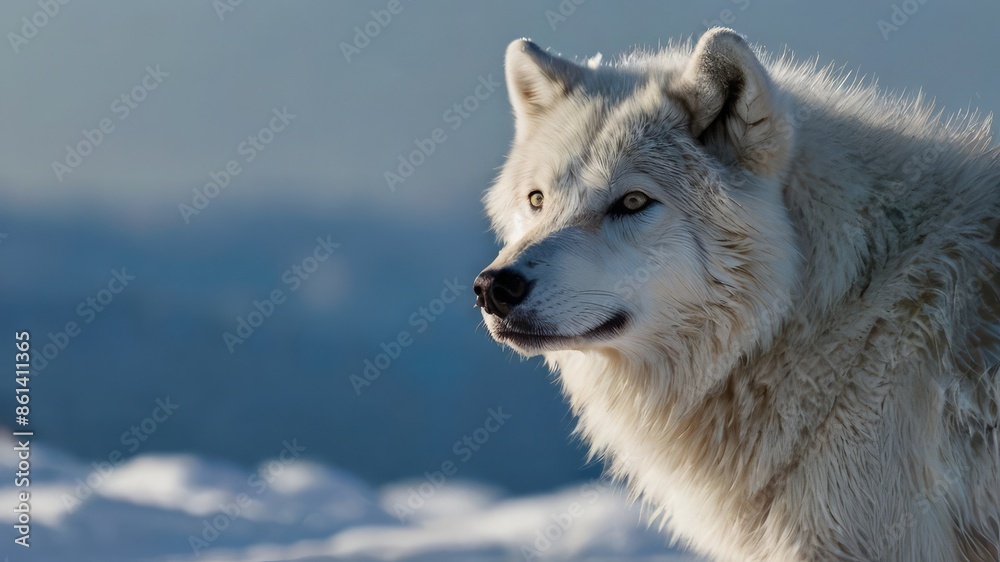 Obraz premium wolf in snow