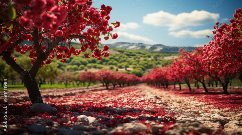 Naklejka premium autumn in the park