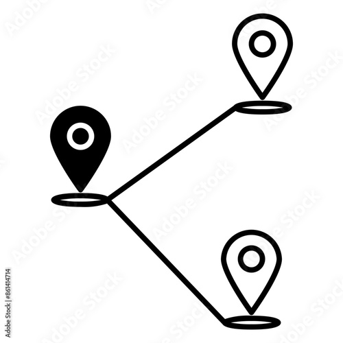 Location pin icon. Map pin place marker. Location icon. Map marker pointer icon. 