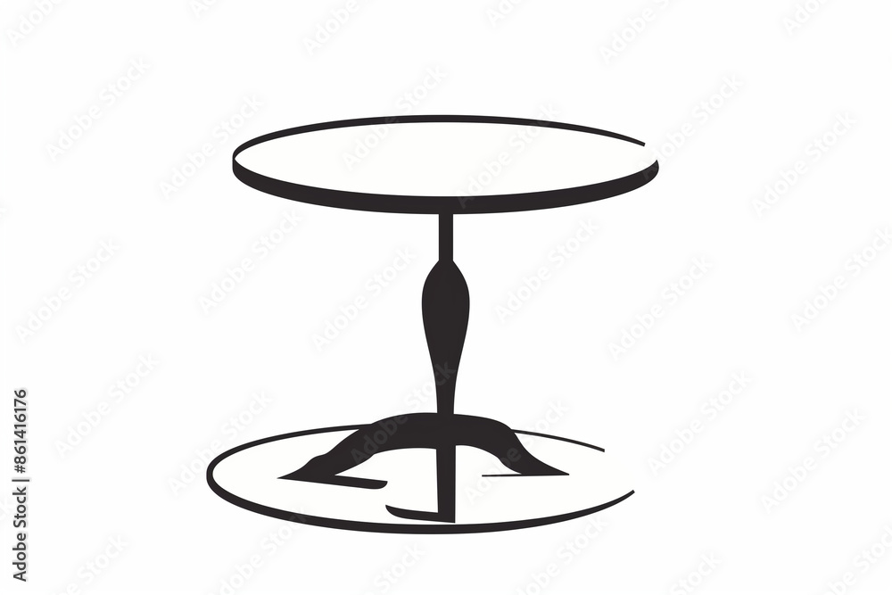 outline silhouette round rectangular table icon outline silhouette round rectangular table icon