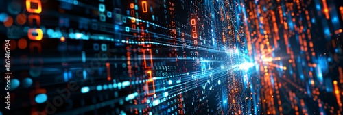 Wallpaper Mural a computer screen with a lot of numbers on it Torontodigital.ca