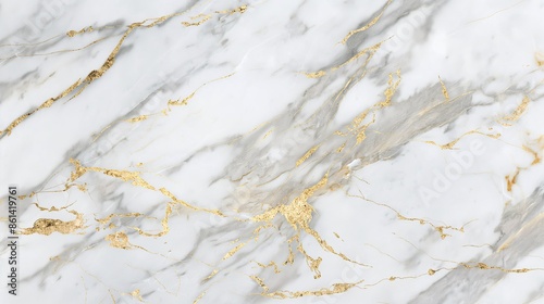 White marble texture background with gold veins, luxurious and elegant design for high-end projects and sophisticated visual elements, detailed and polished marble surface