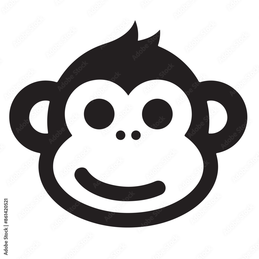 Monkey silhouettes Simple Illustration Monkey silhouettes Simple Illustration
