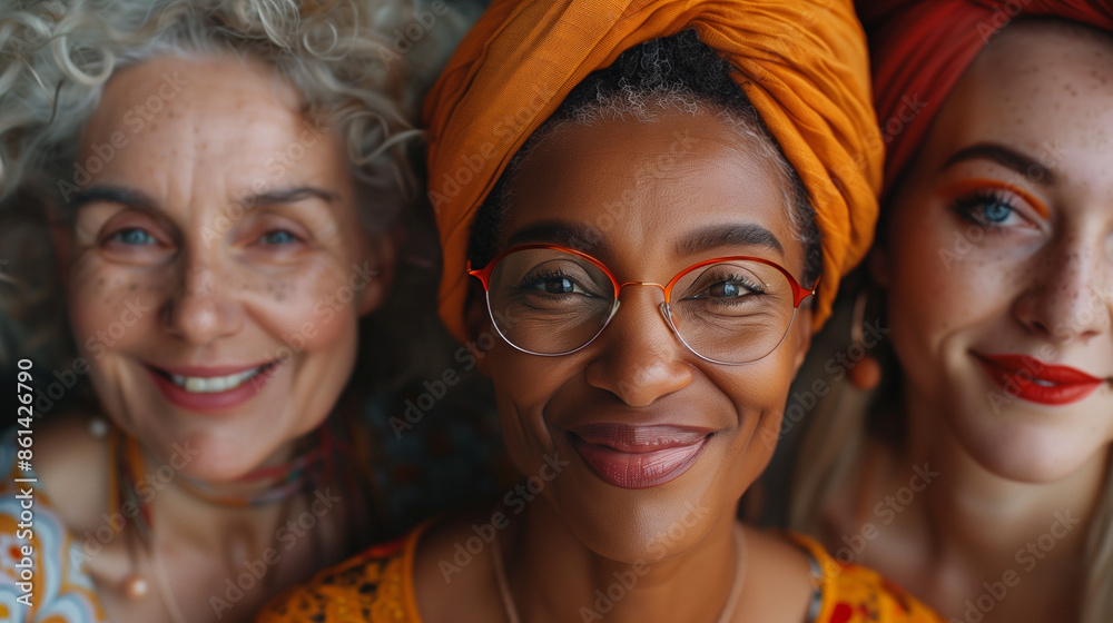 Fototapeta premium Group of diverse women.