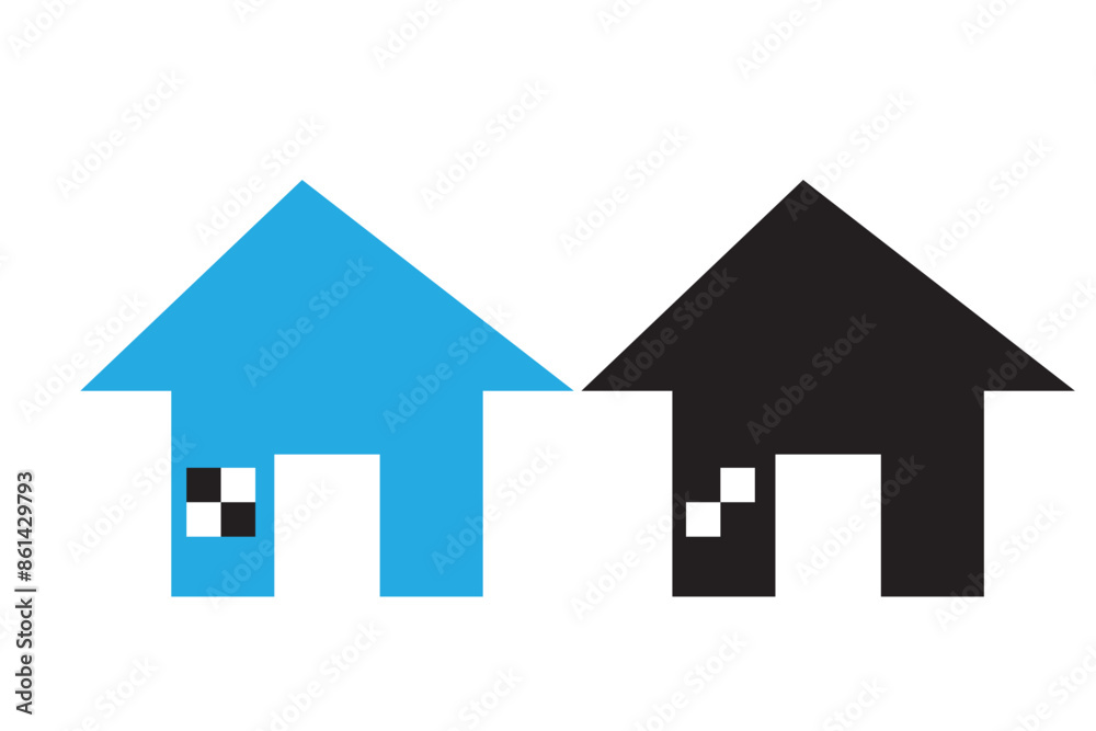 House icon set vector. Home sign and symbol House icon set vector. Home sign and symbol