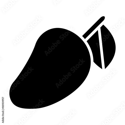 Mango glyph icon