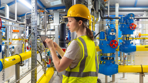 Woman factory technologist....