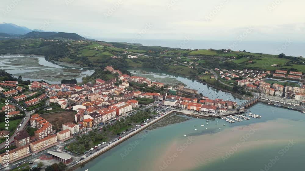 San Vicente de la Barquera, Cantabria, during sunrise San Vicente de la Barquera, Cantabria, during sunrise