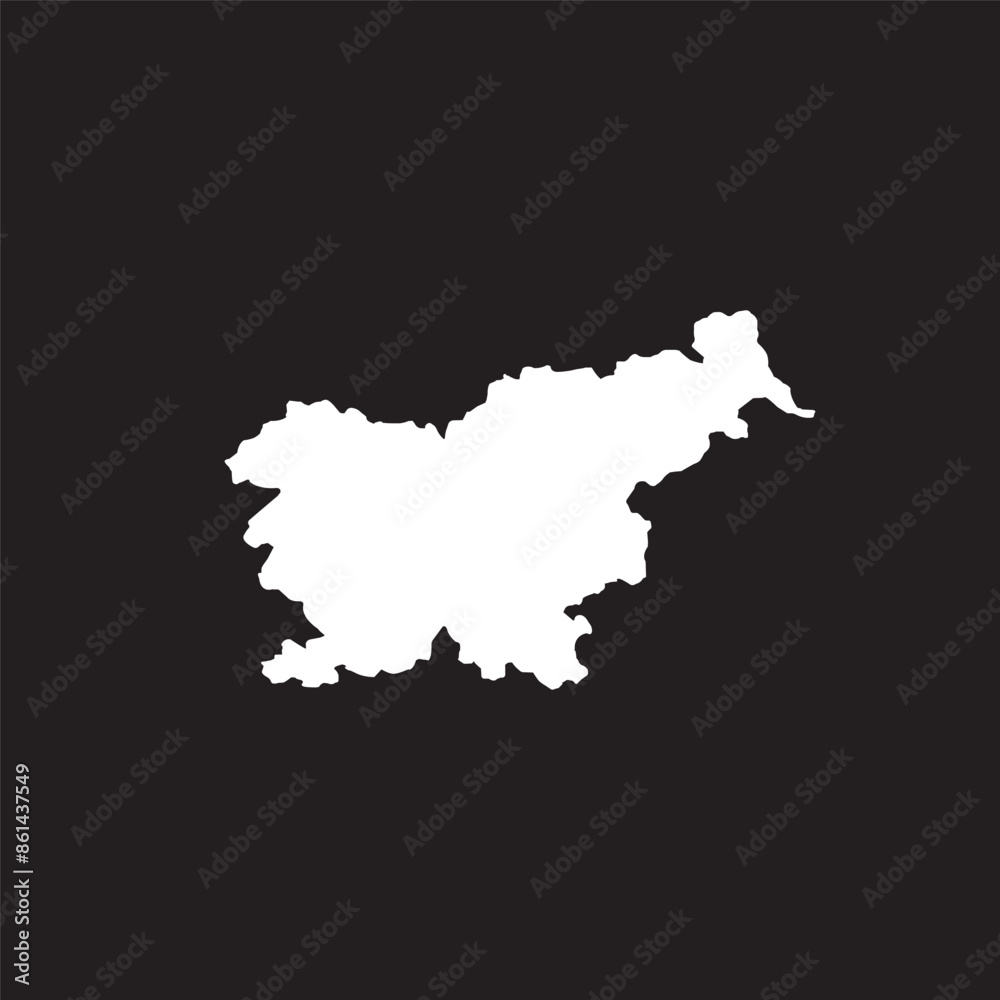 Obraz premium Slovenia map icon