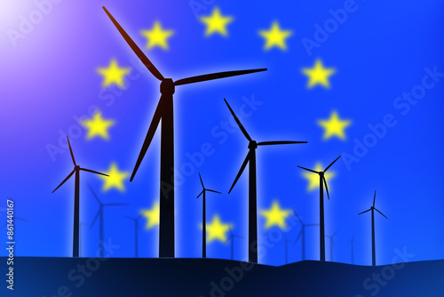 Windmills in EU. European u...