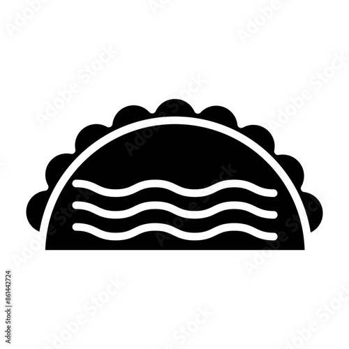 Taco glyph icon