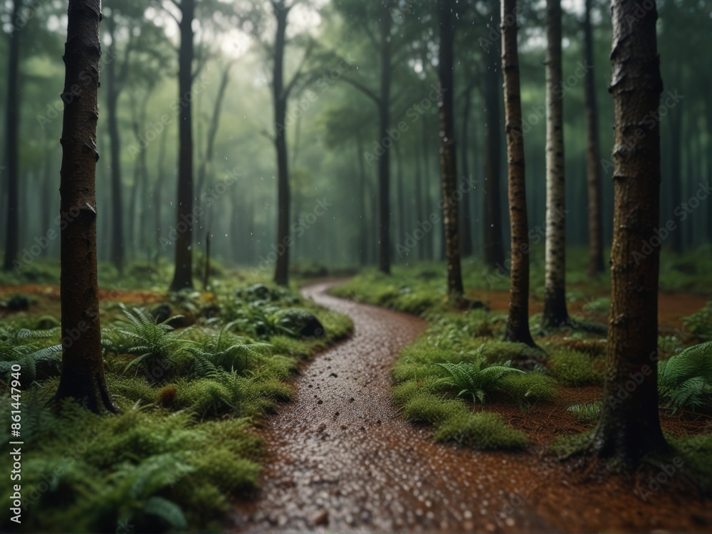 Obraz premium Serene Forest Pathway