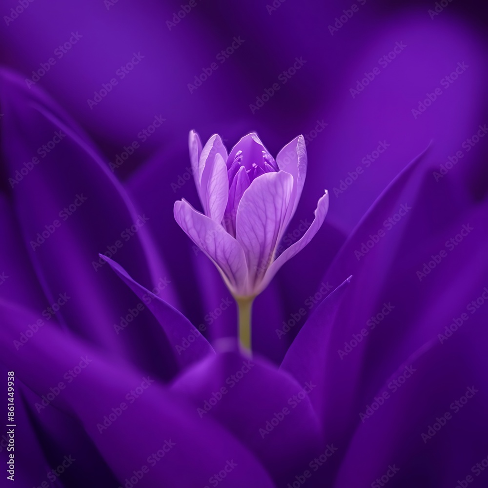 Fototapeta premium Lavender flower on a purple background