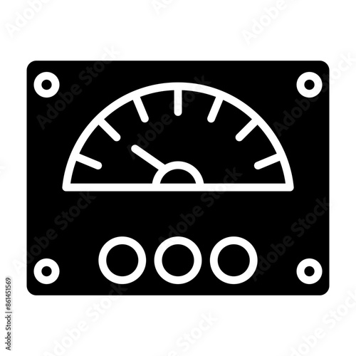Ammeter glyph icon