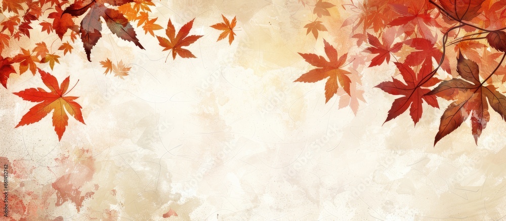 Fall foliage with copy space image. Fall foliage with copy space image.