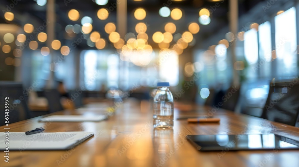 Business office blurred background illustration generated by ai Business office blurred background illustration generated by ai