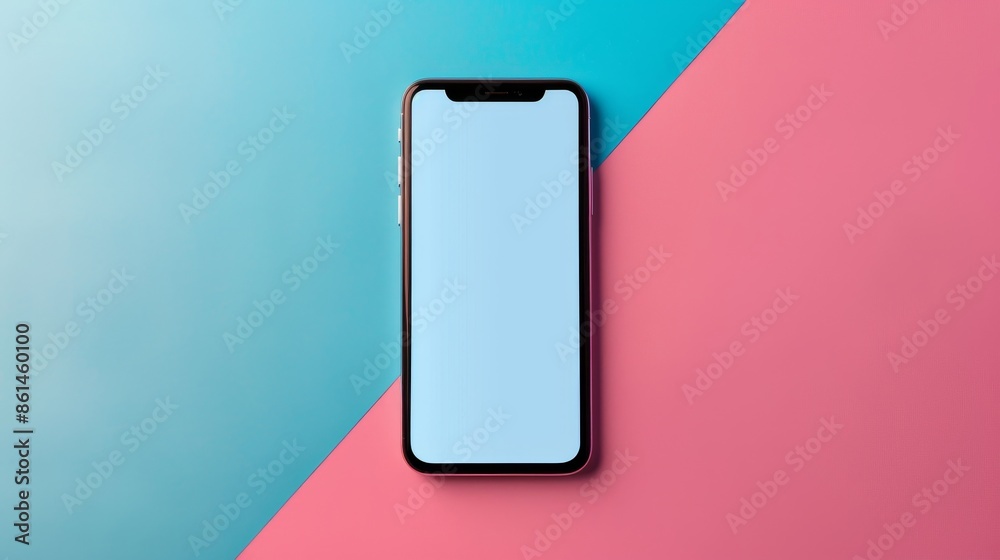 Smartphone on Colorful Background Smartphone on Colorful Background