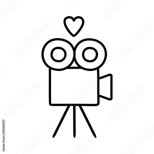 Video camera for wedding movie

