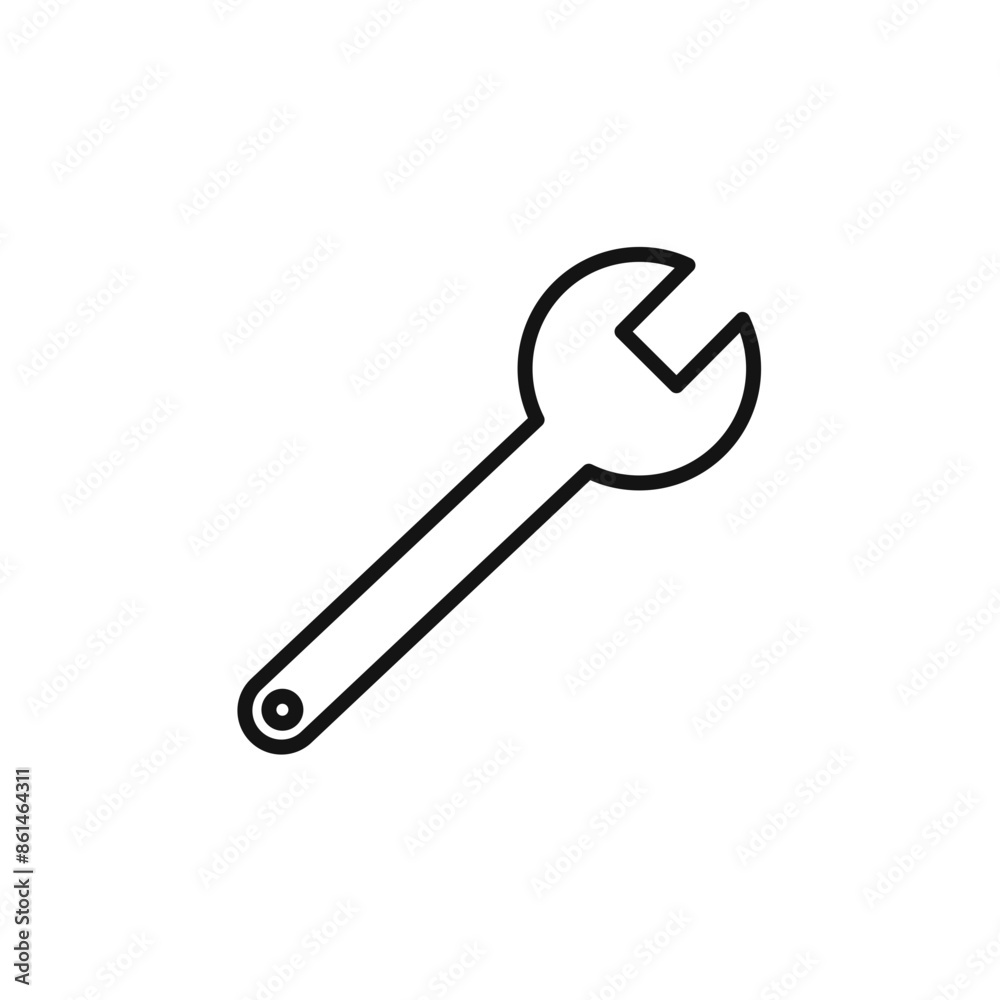 Repair Wrench Icon Perfect for Maintenance Services Repair Wrench Icon Perfect for Maintenance Services
