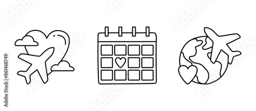 Honeymoon trip in cute style

