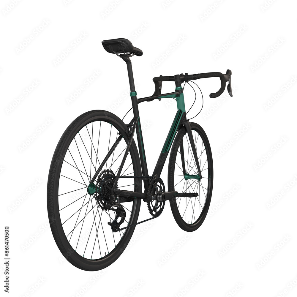 bicycle isolated on white