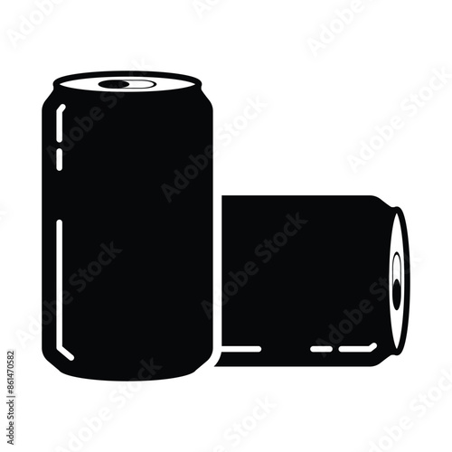 Soda can symbol icon collection. Vector Illustration.