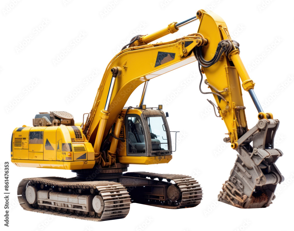 PNG Excavator white background construction. PNG Excavator white background construction.