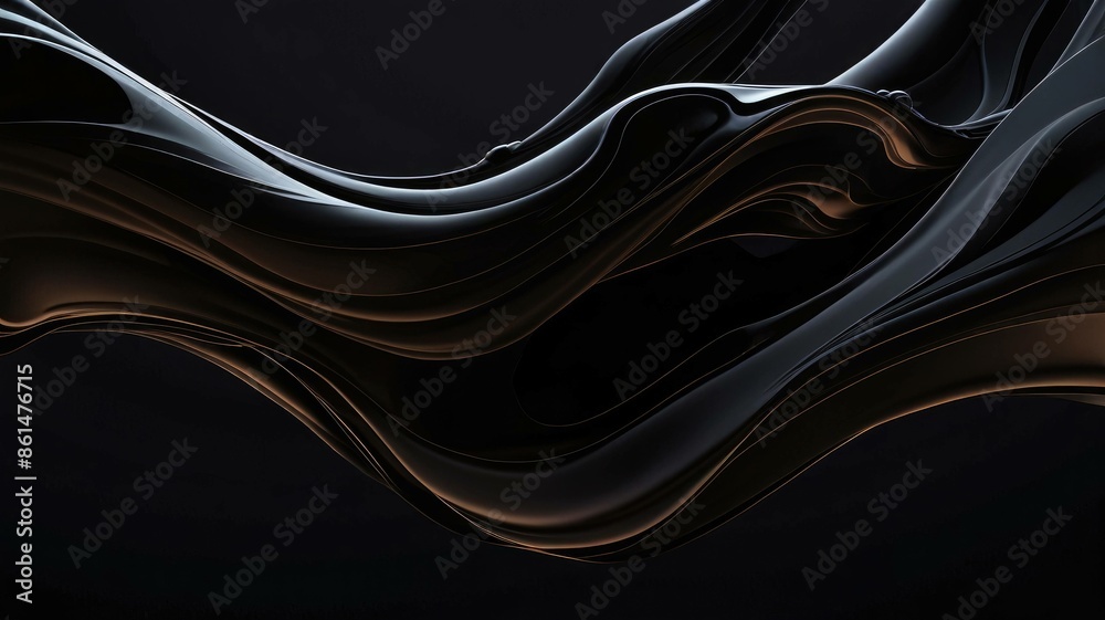 A colorful liquid of the rainbow is shown with a black background A colorful liquid of the rainbow is shown with a black background