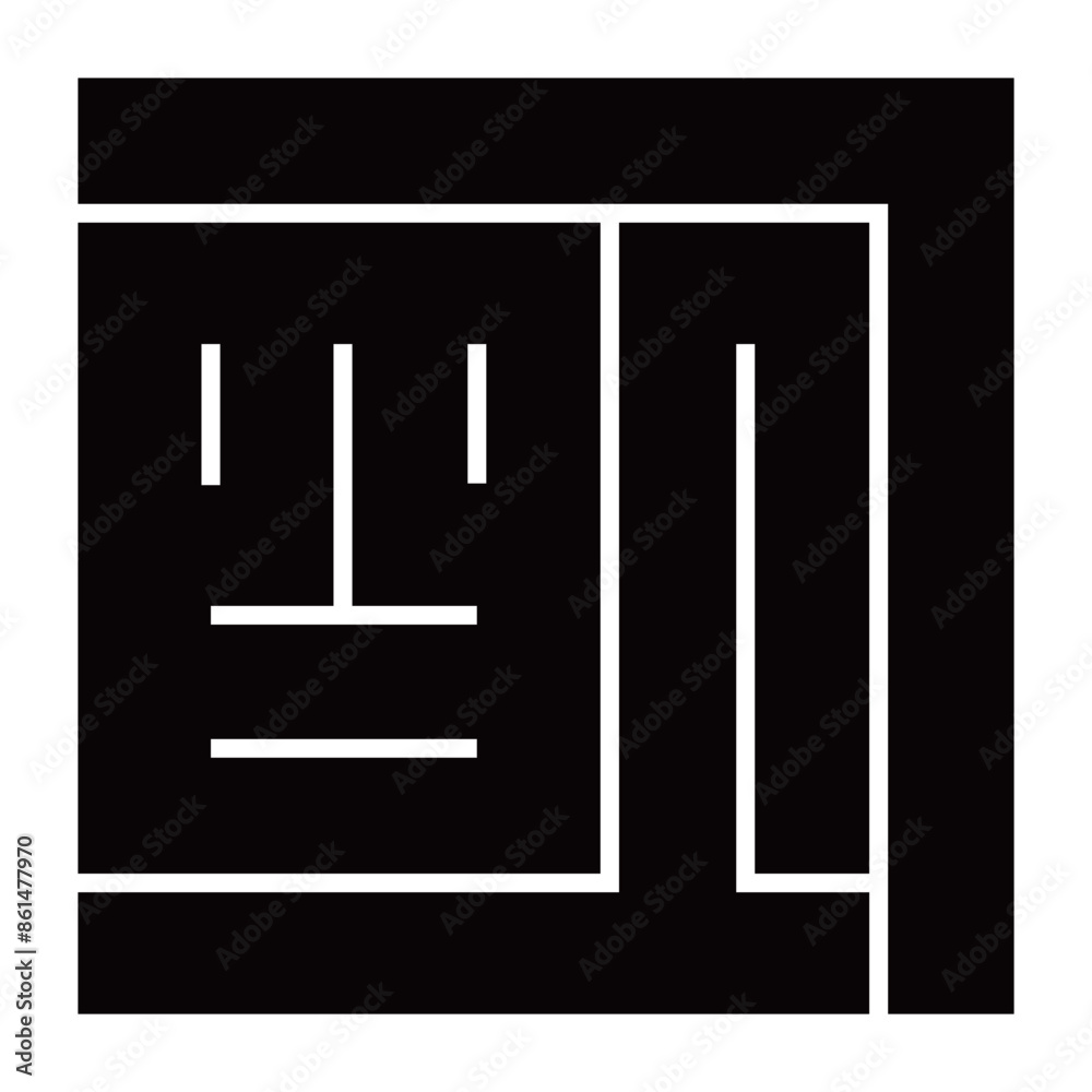 家紋です。角字という種類です。明の形です。 家紋です。角字という種類です。明の形です。