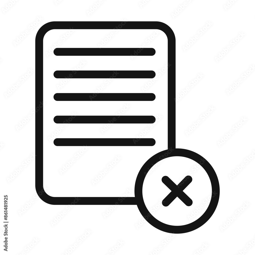 Trash Document Icon Perfect for File Deletion Trash Document Icon Perfect for File Deletion