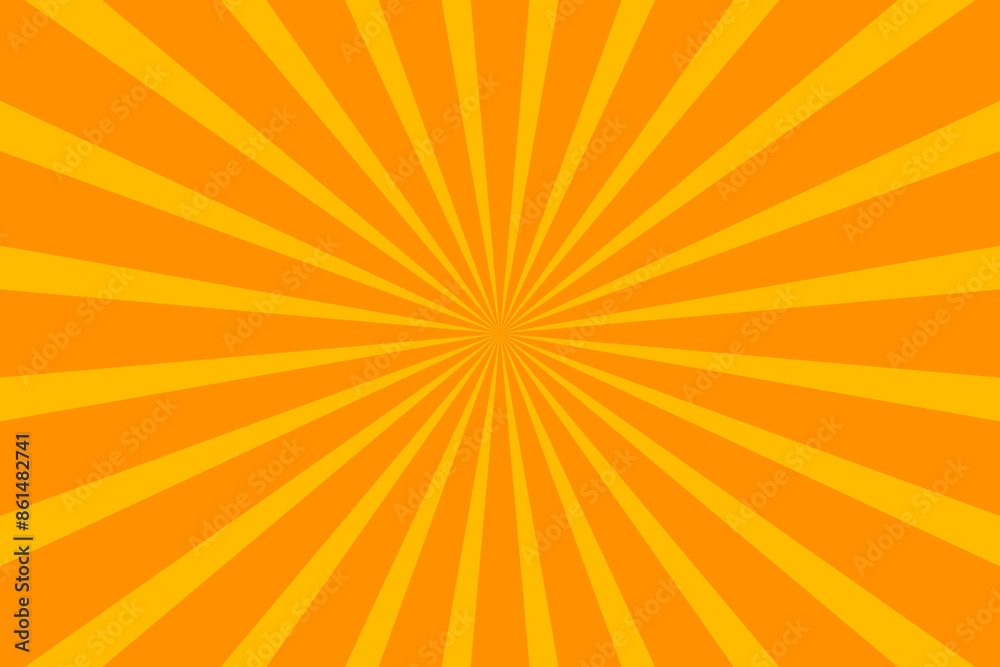 Orange sunburst background. Orange sun rays gradient wide vector background Orange sunburst background. Orange sun rays gradient wide vector background