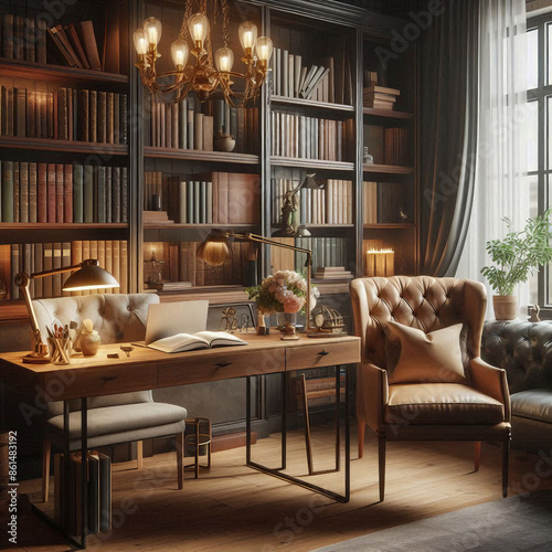 Elegant Home Office with Classic Design