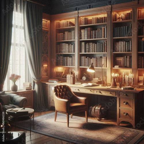 Elegant Home Office with Classic Design