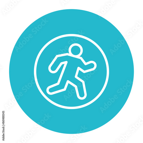 Running in Circles icon vector image. Can be used for Burnout.