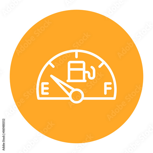 Running on Empty icon vector image. Can be used for Burnout.
