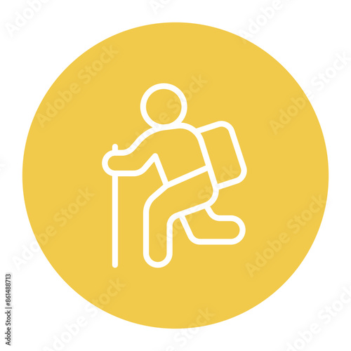 Wanderer icon vector image. Can be used for Urban Tribes.