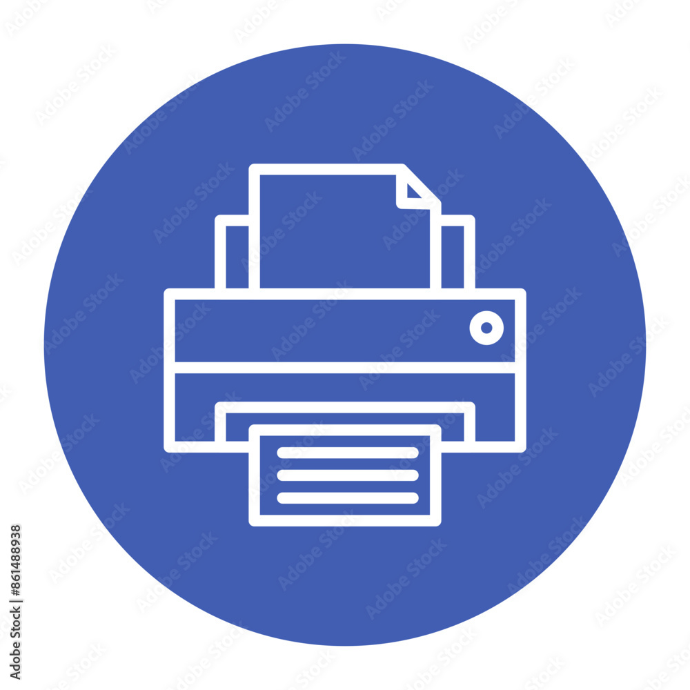 Printer icon vector image. Can be used for 3d Printing. Printer icon vector image. Can be used for 3d Printing.
