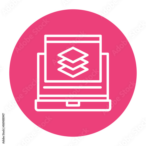 Slicer icon vector image. Can be used for 3d Printing.