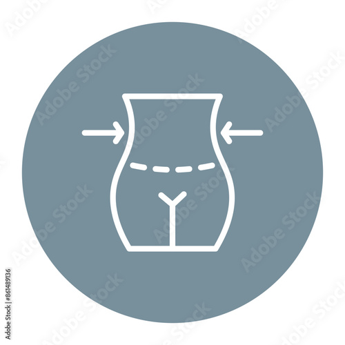 Liposuction icon vector image. Can be used for Plastic and Cosmetic Surgery.