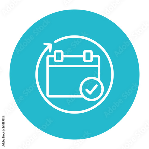 Follow up Appointment icon vector image. Can be used for Plastic and Cosmetic Surgery.