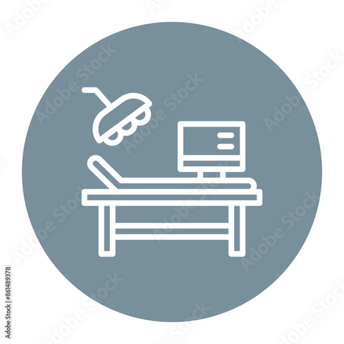 Surgery Room icon vector image. Can be used for Plastic and Cosmetic Surgery.
