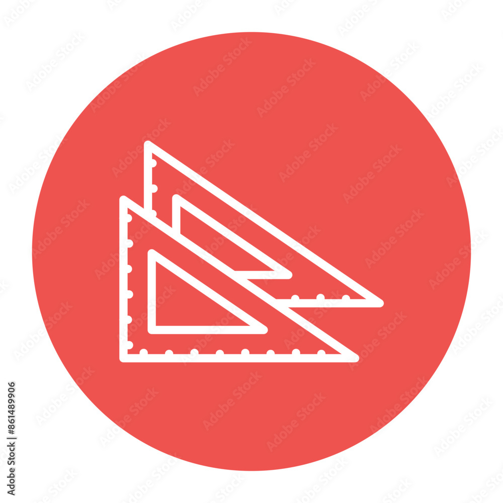 Drafting Triangle icon vector image. Can be used for Engineer in Mechanics. Drafting Triangle icon vector image. Can be used for Engineer in Mechanics.