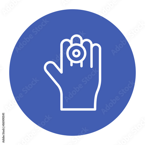 Finger Pain icon vector image. Can be used for Body Ache.