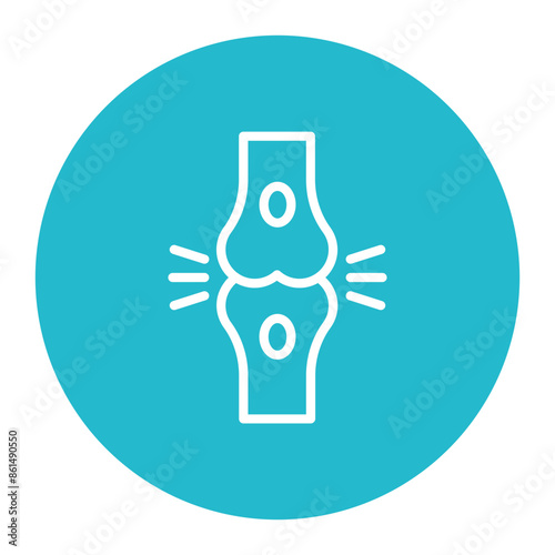 Bursitis icon vector image. Can be used for Body Ache.