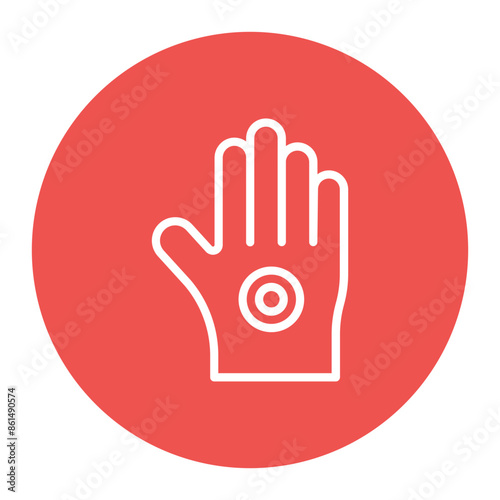 Hand Pain icon vector image. Can be used for Body Ache.