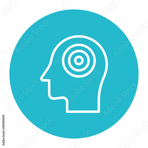 Headache icon vector image. Can be used for Body Ache.