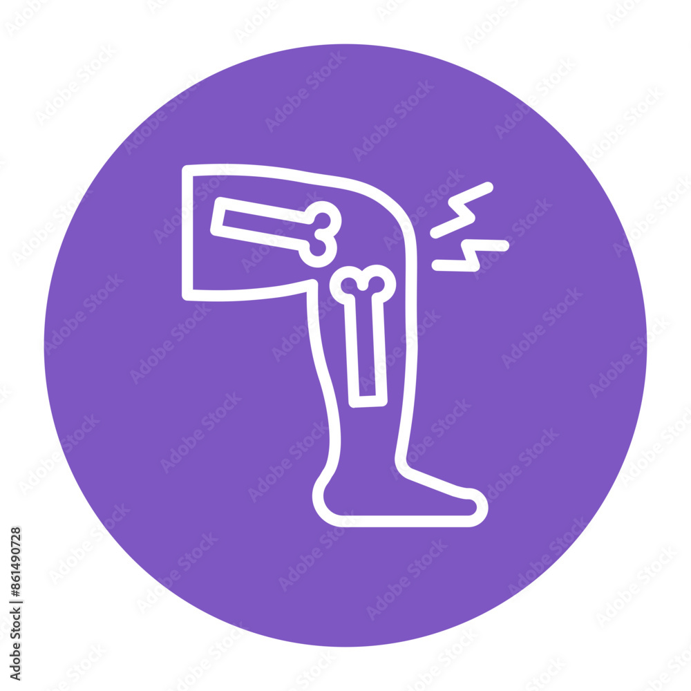 Rheumatism icon vector image. Can be used for Body Ache.
