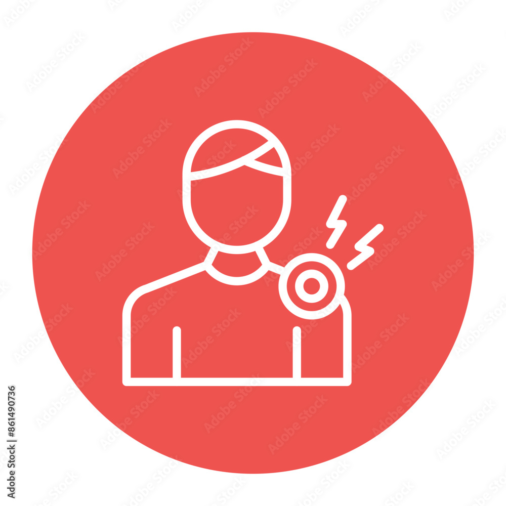 Soreness icon vector image. Can be used for Body Ache. Soreness icon vector image. Can be used for Body Ache.