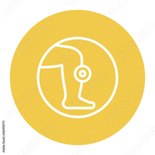 Stiffness icon vector image. Can be used for Body Ache.