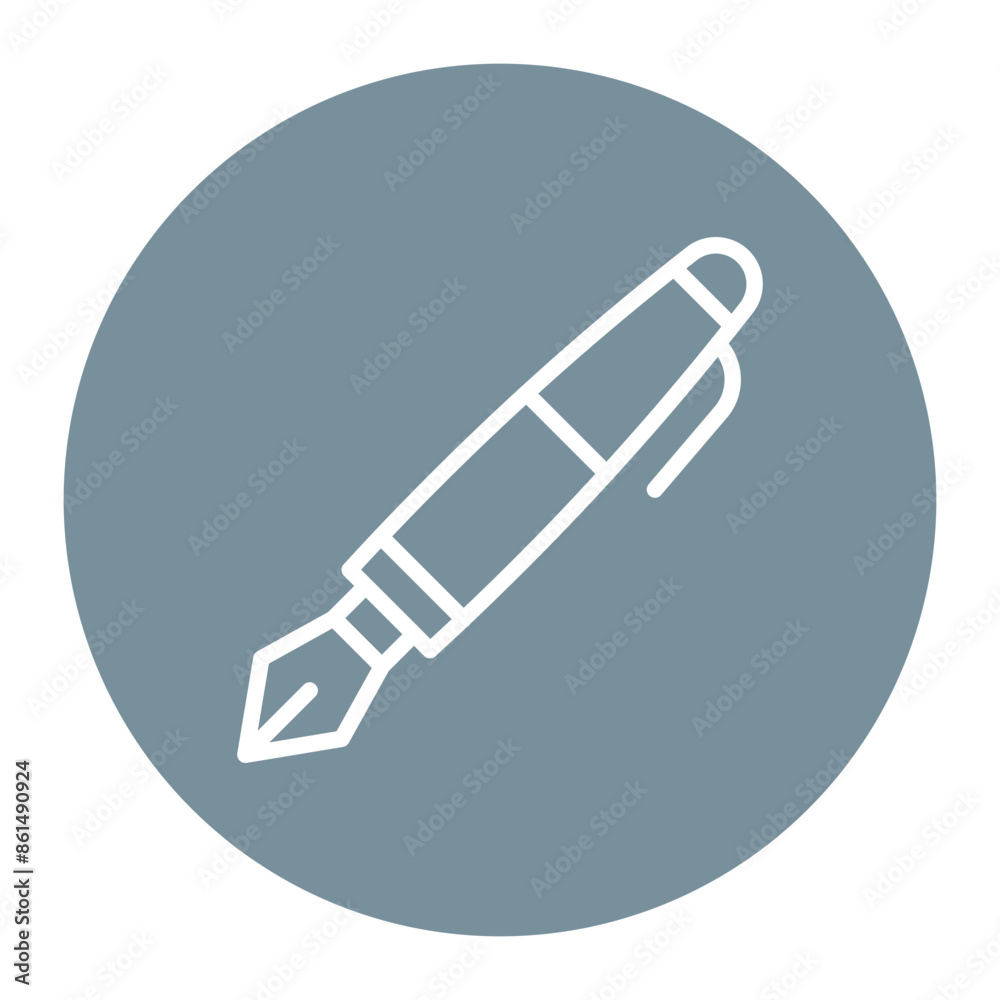 Calligraphy Pen icon vector image. Can be used for Crafting. Calligraphy Pen icon vector image. Can be used for Crafting.